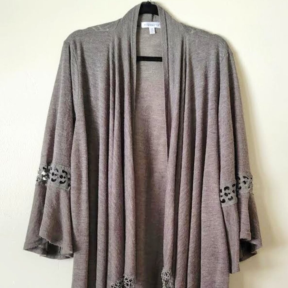 Roommates Bell Sleeve Boho Cardigan | Size 3X